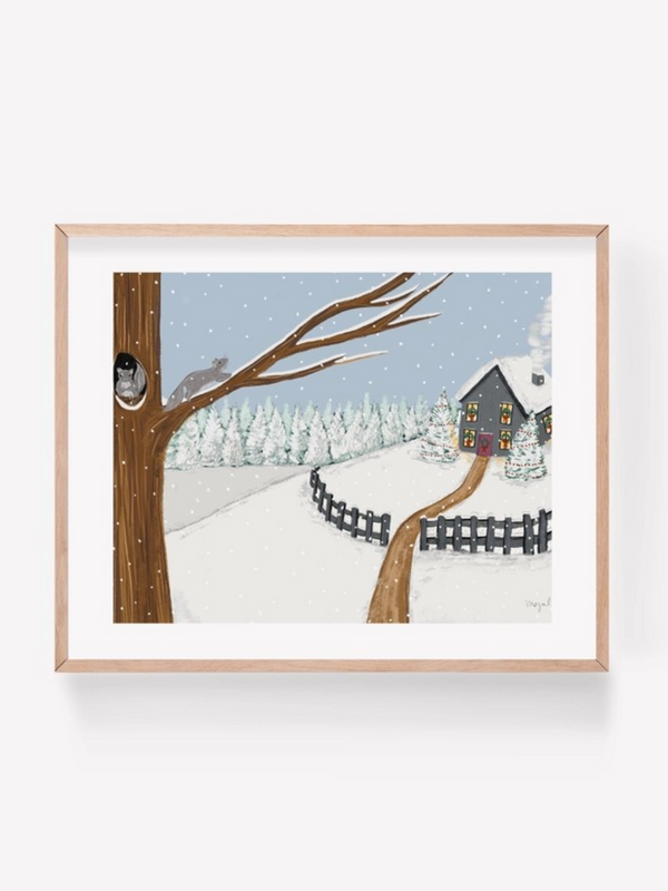 4x6 Let it Snow Print