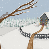 4x6 Let it Snow Print