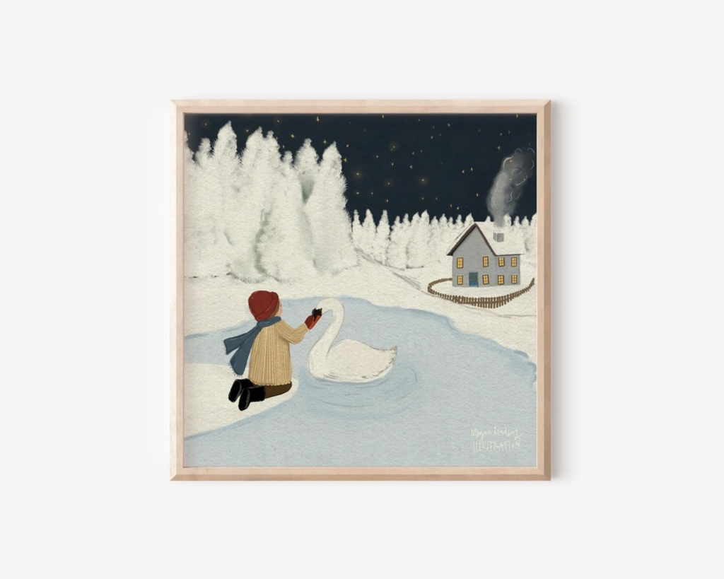 5x5 winter's night print