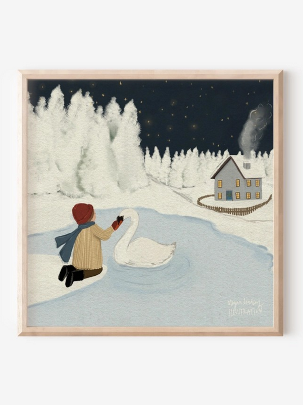 5x5 winter's night print