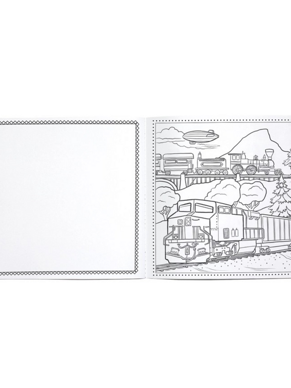 Vehicles & Construction Square Coloring Book