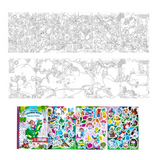 Fairies and Tales Fold-Out Coloring Book with Stickers