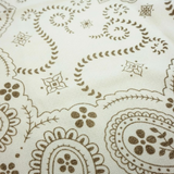 beige bandana print square scarf