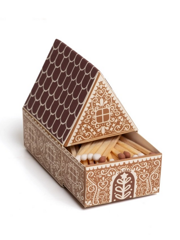 gingerbread house matchbox matches