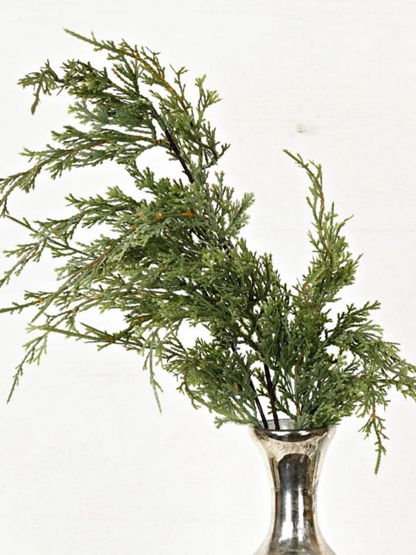 31" soft touch dripping cypress branch