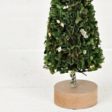 9inHx3W Gold Glittered Boxwood Mini Tree