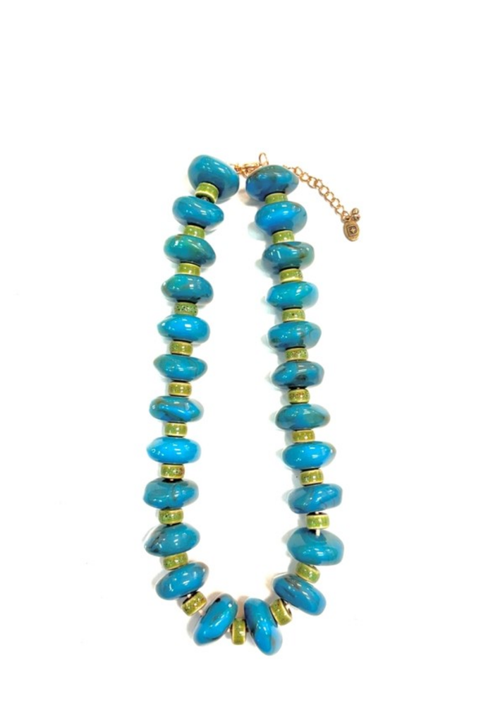 chunky turquoise necklace