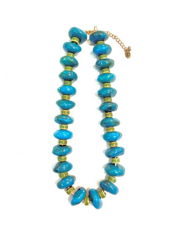 chunky turquoise necklace