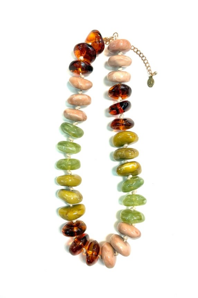 multi color chunky necklace