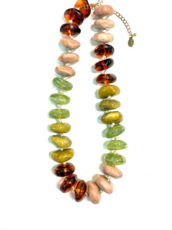 multi color chunky necklace