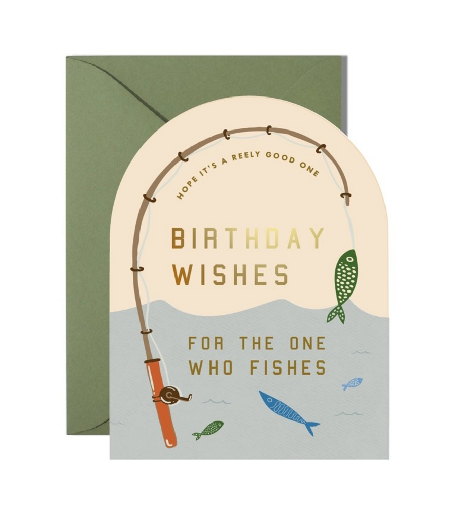 Birthday Wishes For The One Who Fishes card