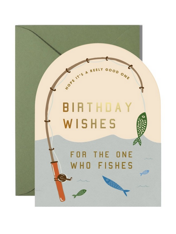 Birthday Wishes For The One Who Fishes card