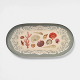 Oval Enamel Tray- Specimens of the Sea