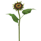 28" Faux Sunflower Stem