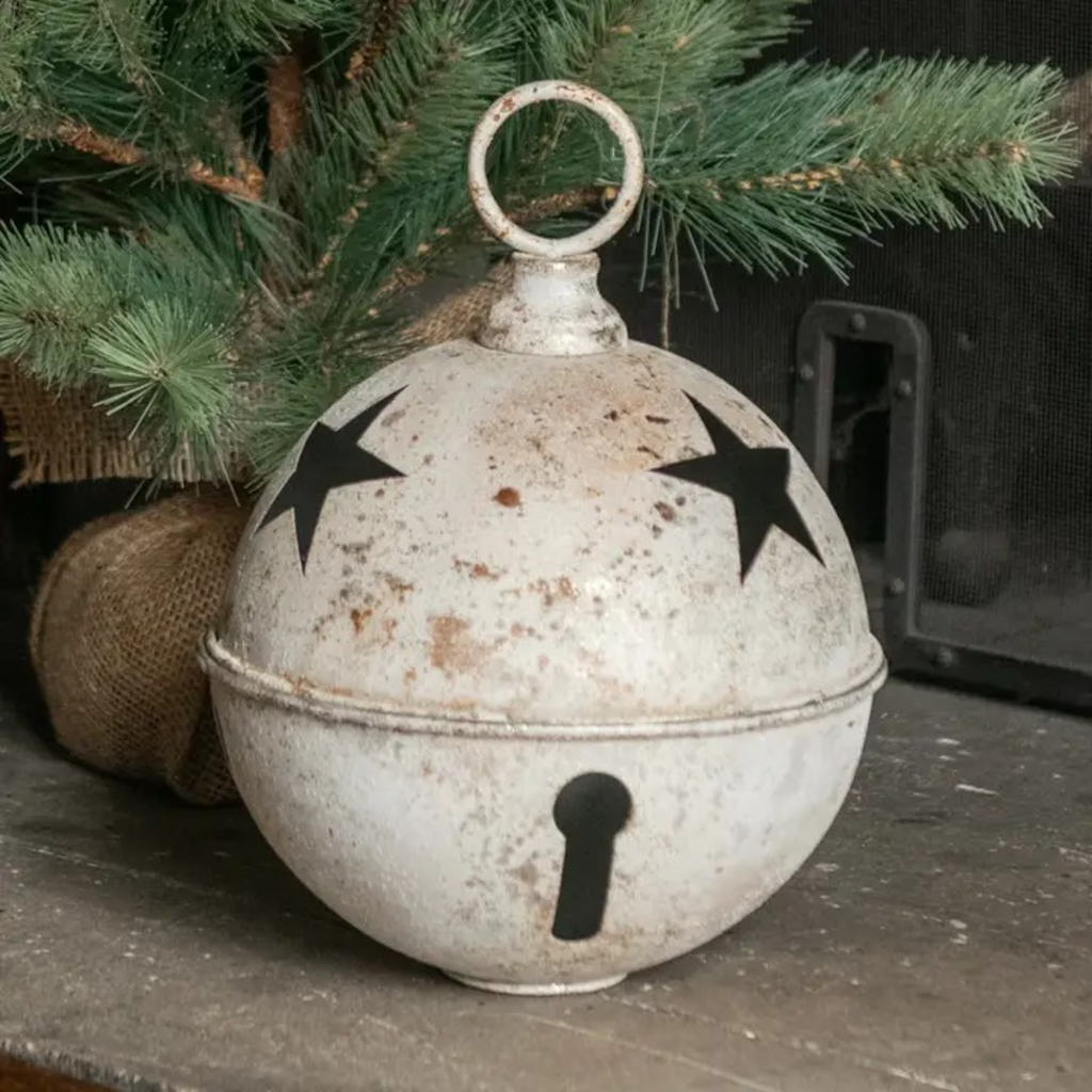 8.5" White Star Sleigh Bell