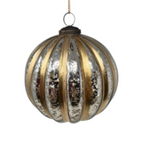 5" hand painted glass ornament