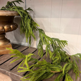 58" natural touch Norfolk pine garland