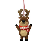 4.72" friendly reindeer cookie ornament