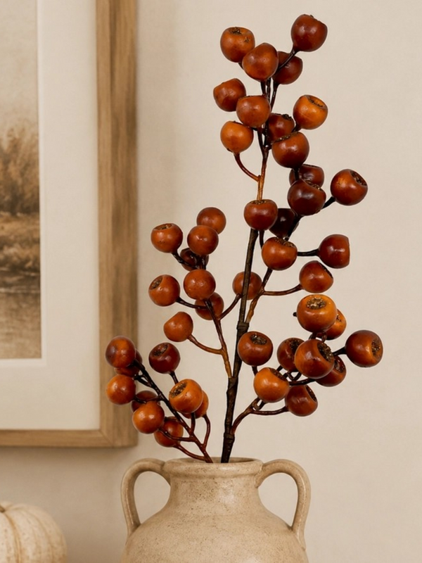 24" grand pod berry spray in orange