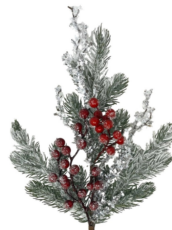 17" iced twig berry pick