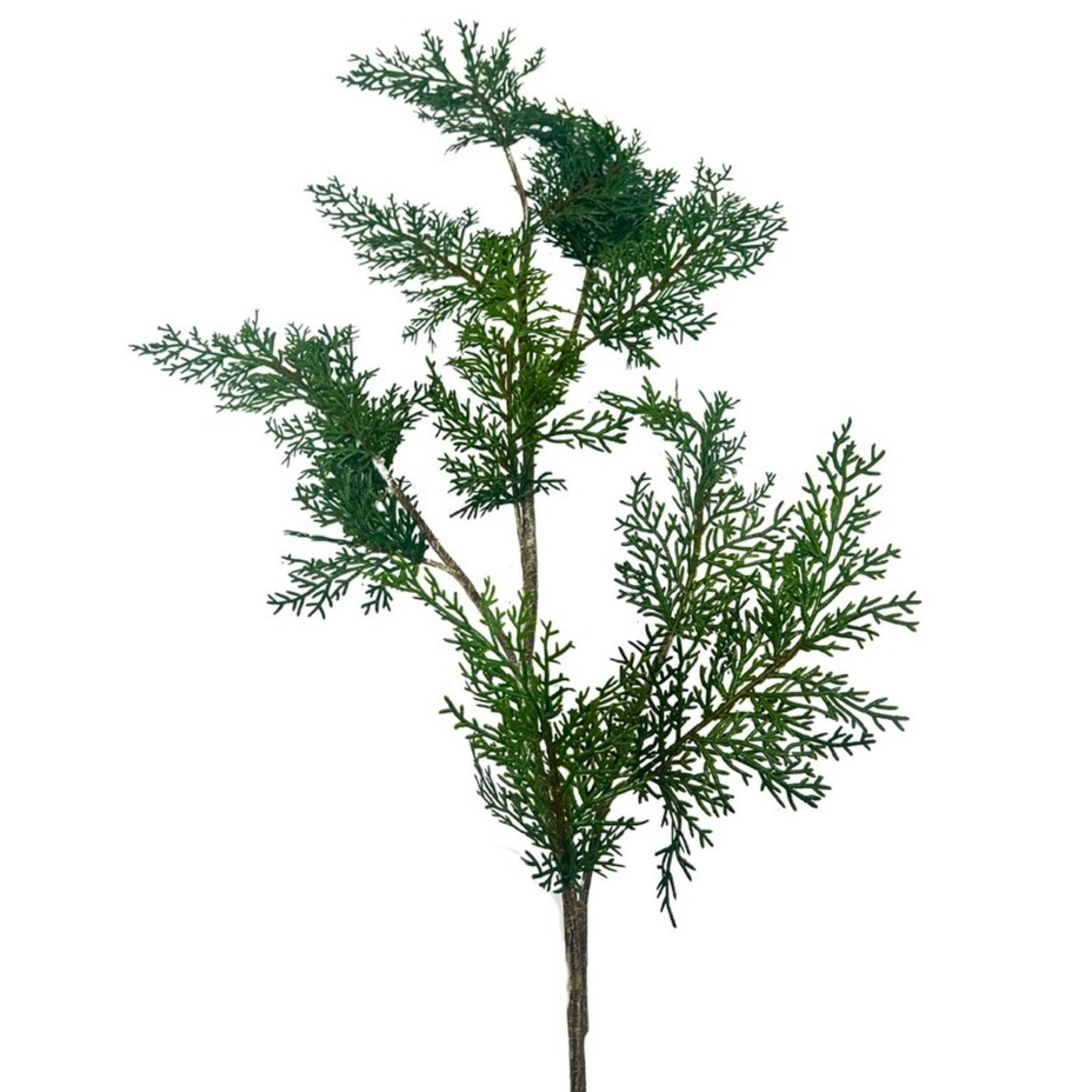 39.5" green real touch eastern red cedar spray