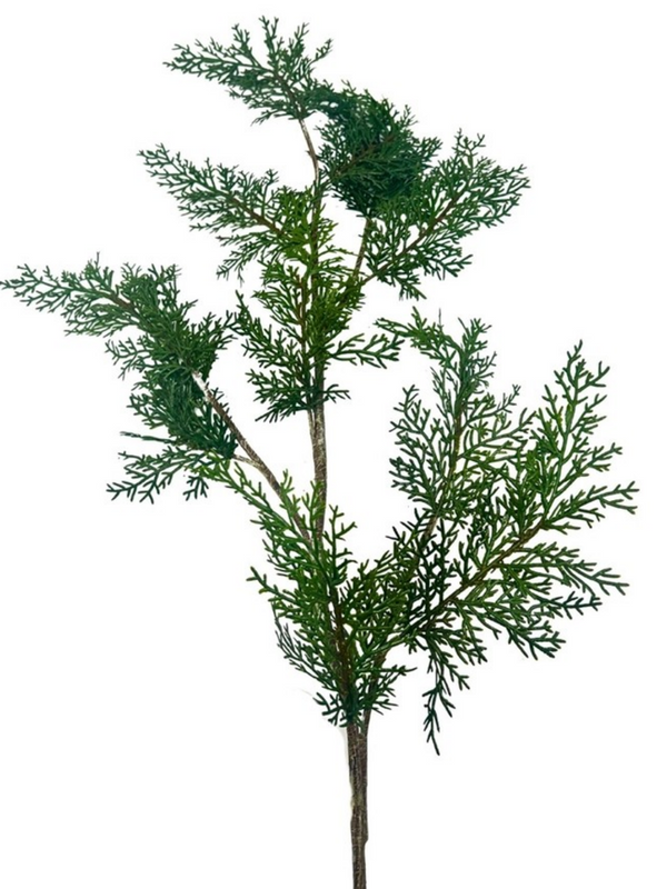 39.5" green real touch eastern red cedar spray