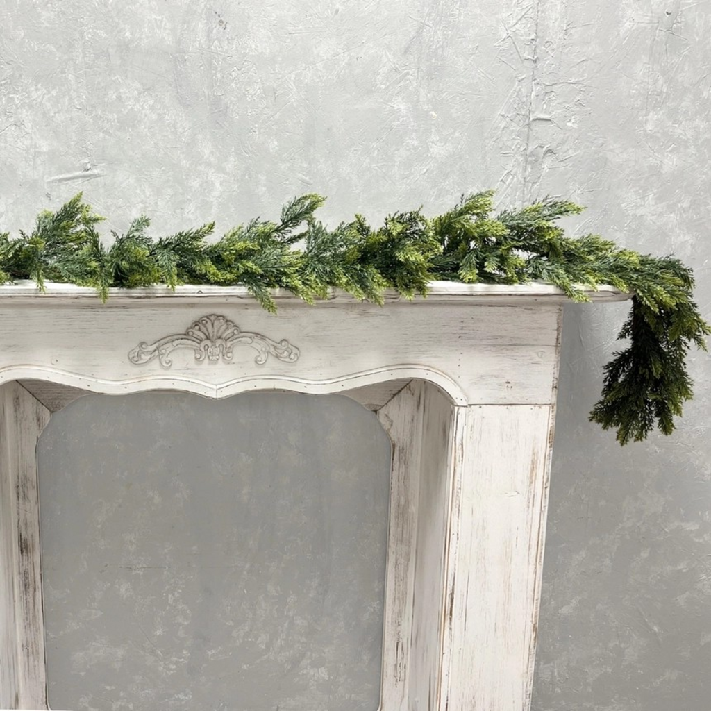 72" soft touch cedar garland