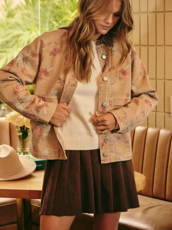 vintage camel twill jacket