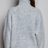 light gray chic collar button knit cardigan