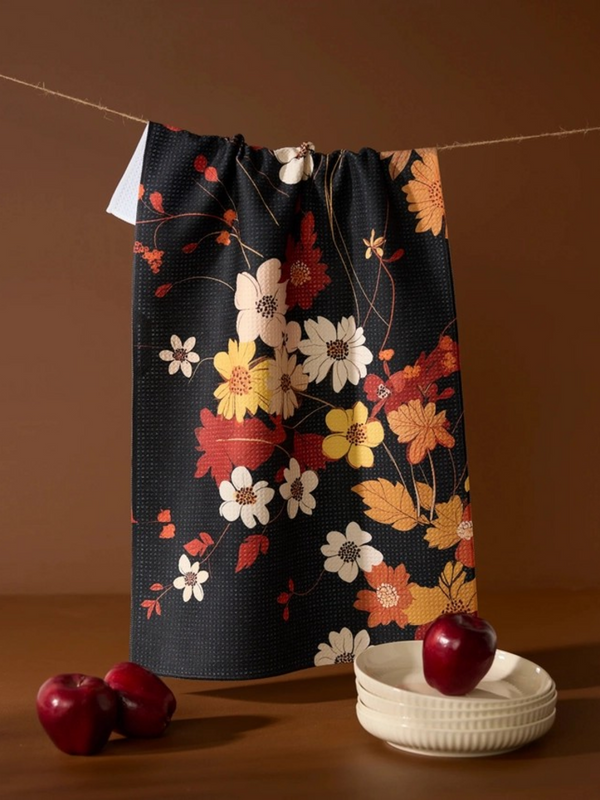 autumn whispers tea towel