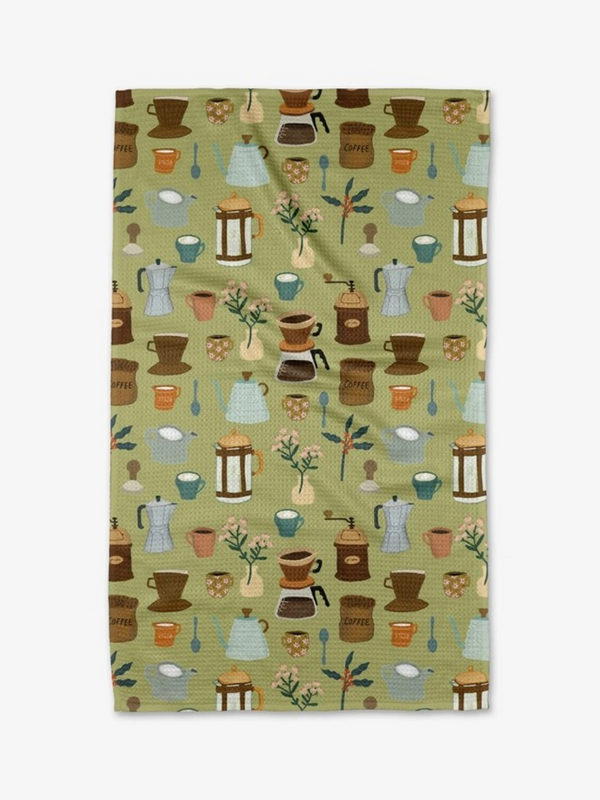 coffee lover tea towel