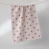 dotty apple tea towel
