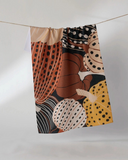 painted patch tea towel