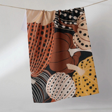 painted patch tea towel