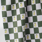 pear checker tea towel