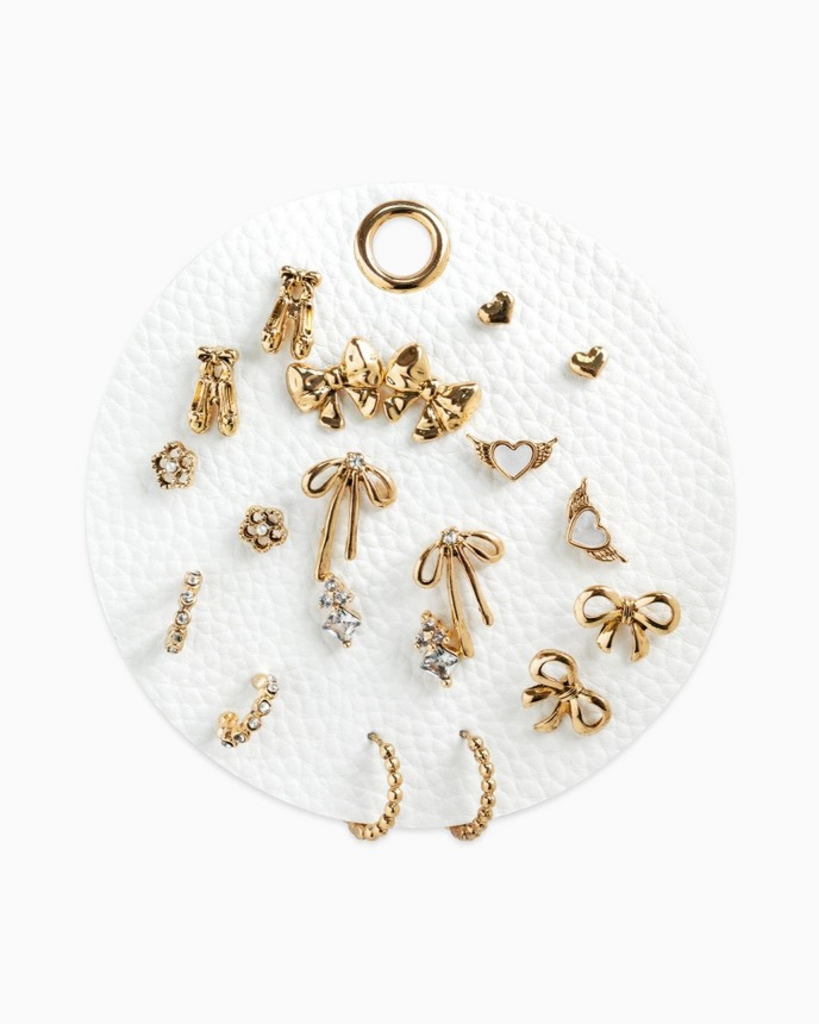 antique coquette ballet earring set