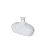 stoneware oval bud vase