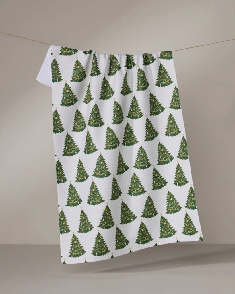 decked out tea towel