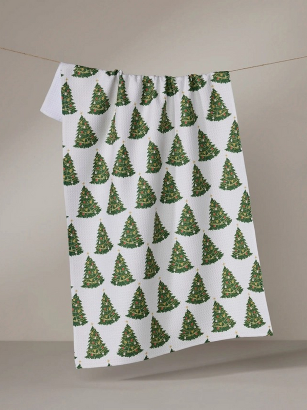 decked out tea towel