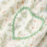 vintage floral duck embroidered dress