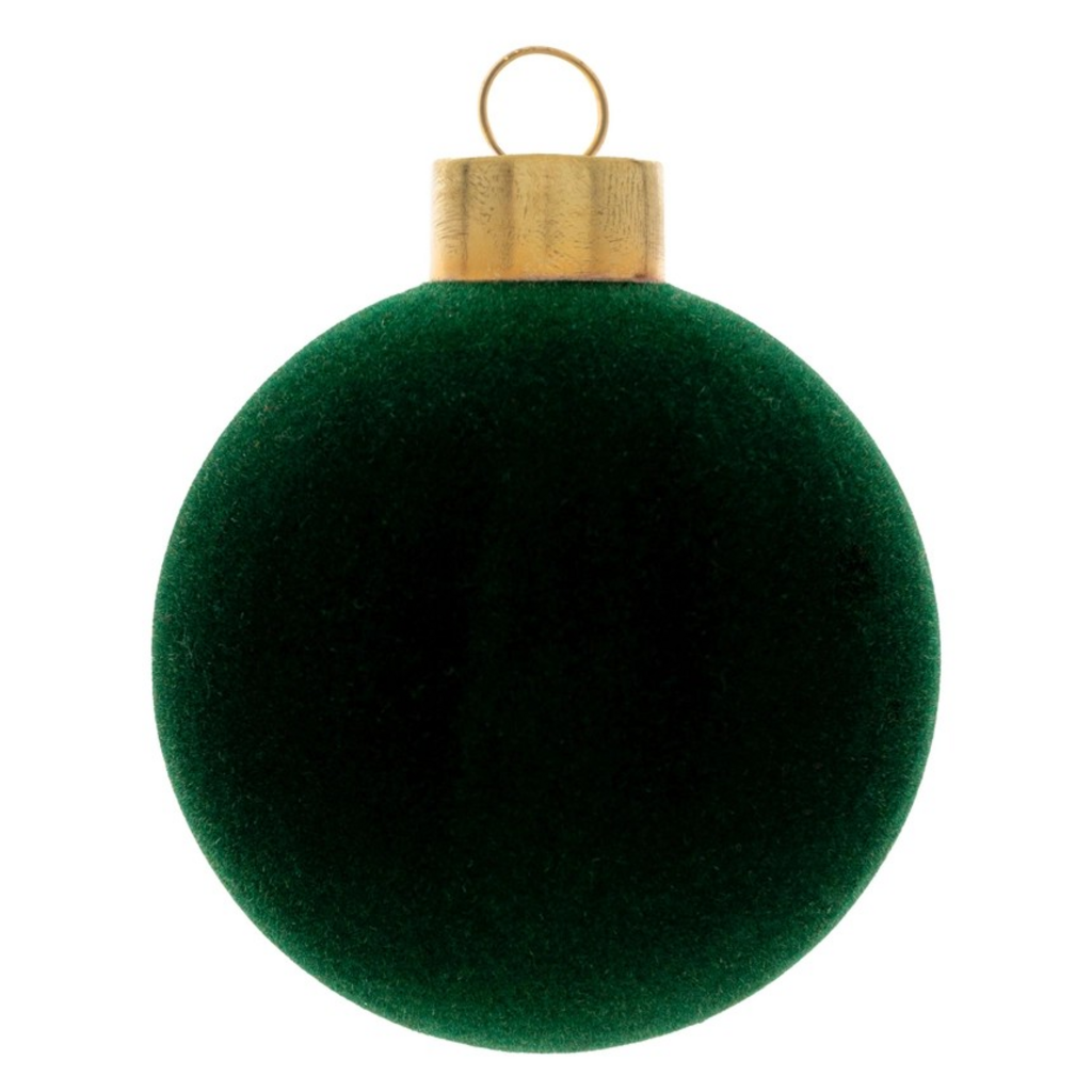 small forest felted glass ornament