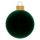 small forest felted glass ornament