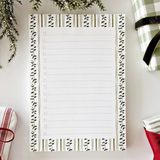Holly Pattern Checklist Notepad