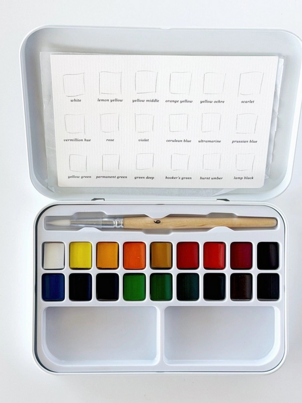 watercolor paint set
