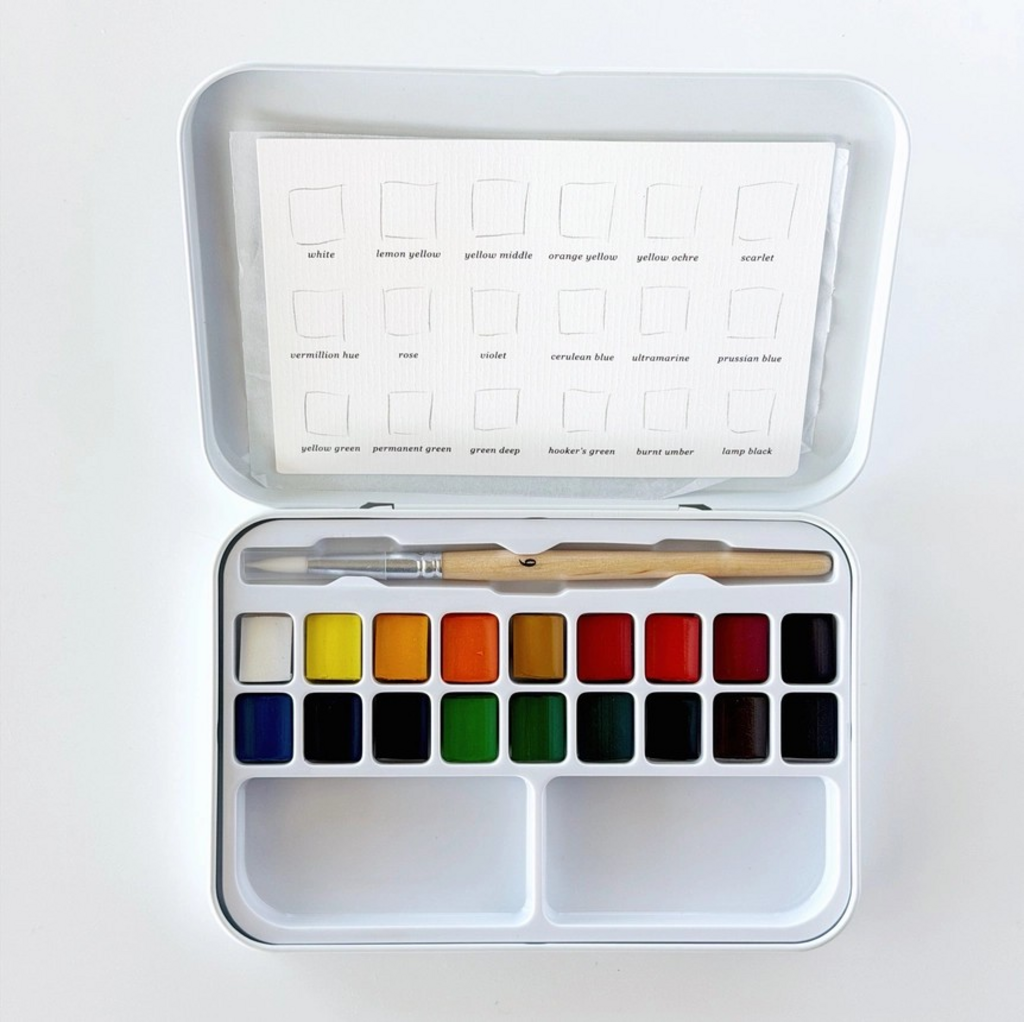 watercolor paint set