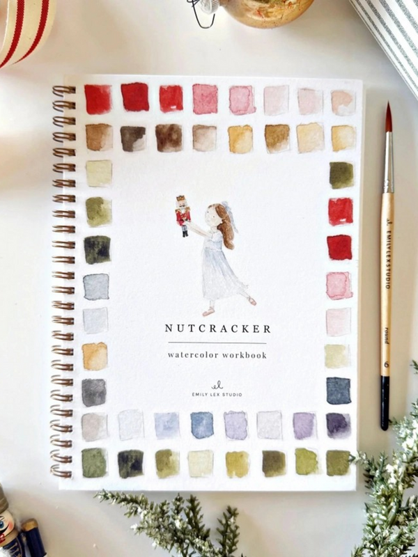 nutcracker watercolor workbook