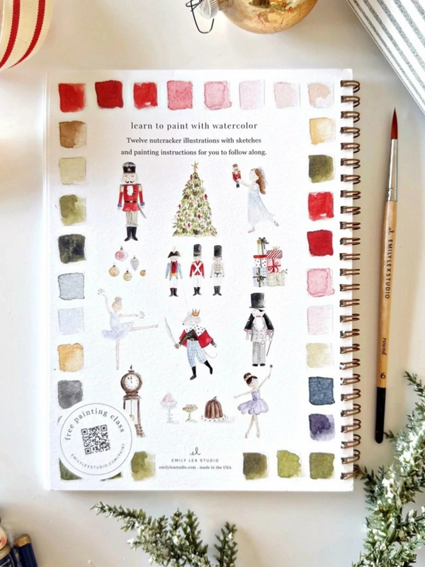 nutcracker watercolor workbook