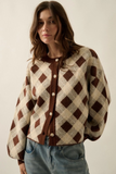 chocolate plaid sweater