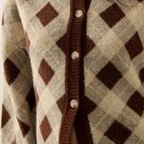 chocolate plaid sweater