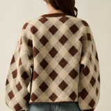 chocolate plaid sweater